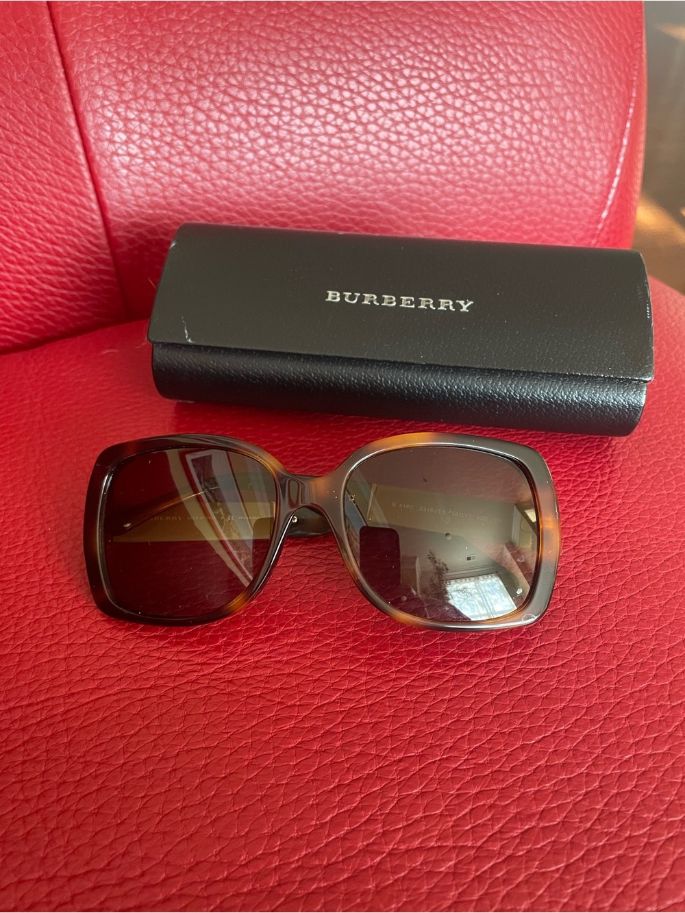 Burberry Women's Brown Tortoiseshell Sunglasses - Classic Oversized Style